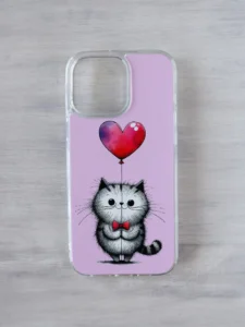 iPhone kaas - kujundus "Südametega kass"