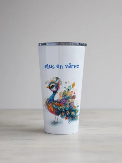 "Elus on värve" kujundusega kohvitops KTLK16-1