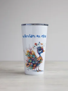 "Elus on värve" kujundusega kohvitops KTLK16-2