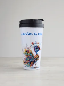 "Elus on värve" kujundusega kohvitops, KTMK15-2