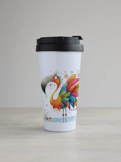 Kohvitops "Flamingod" kujundusega