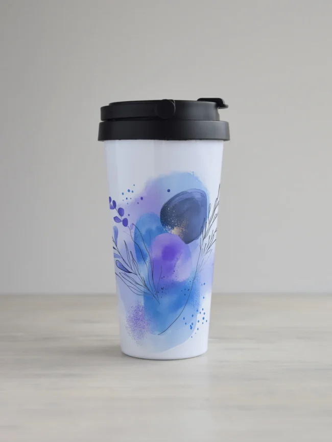 Kohvitops "Lavendlisina" kujundusega 2