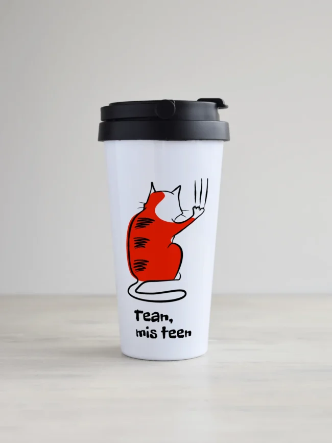 Kohvitops "Tean mis teen - teen mis tahan" kujundusega, KTMK15-2