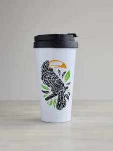 Kohvitops "Tukaan" kujundusega