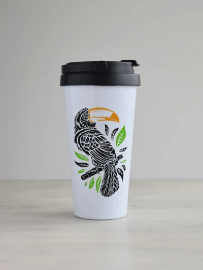 Kohvitops "Tukaan" kujundusega