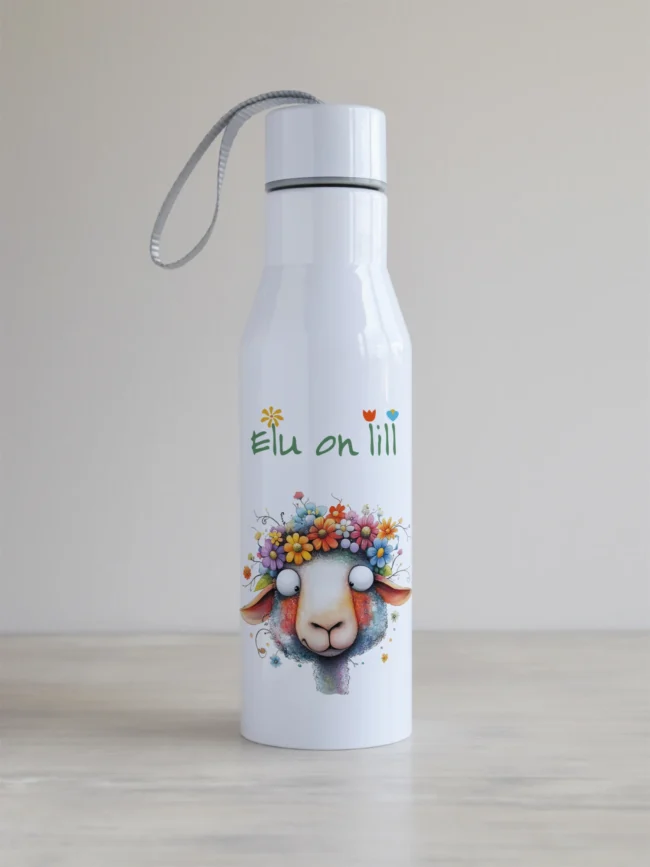 "Elu on lill" kujundusega joogipudel, PVK 500-2