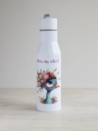 "Elus on värvi" kujundusega joogipudel, PVK 500-1