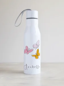 "Naine ja liblikas" kujundusega veepudel, nime võimalusega, PVK 500-2