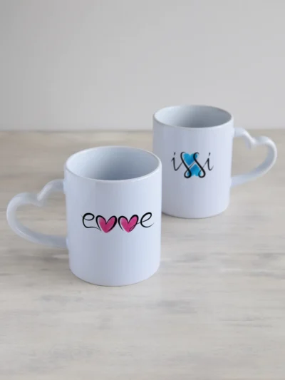 Kruus, südamekujulise sangaga, 330 ml