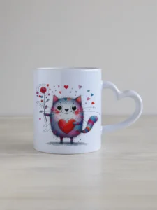 "Südamega kass" kujundusega kruus, KRSY