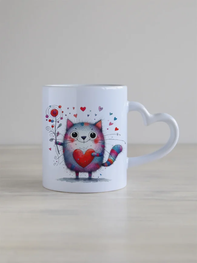 "Südamega kass" kujundusega kruus, KRSY