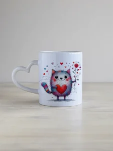 "Südamega kass" kujundusega kruus, KRSY