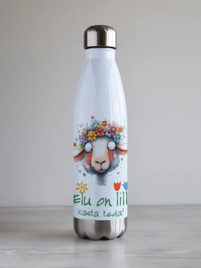 "Elu on lill" kujundusega veepude, PC500