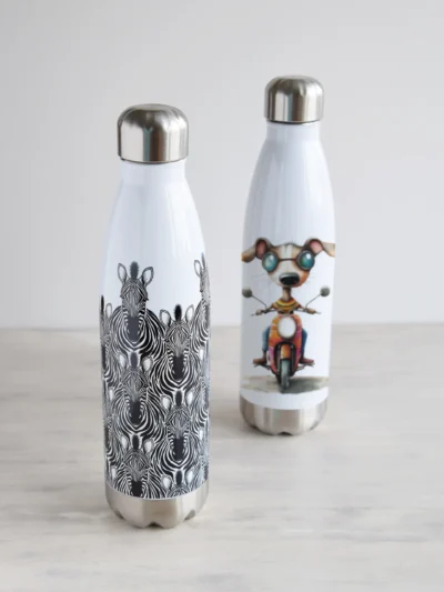 Joogipudelid, 500 ml, hõbedase korgiga