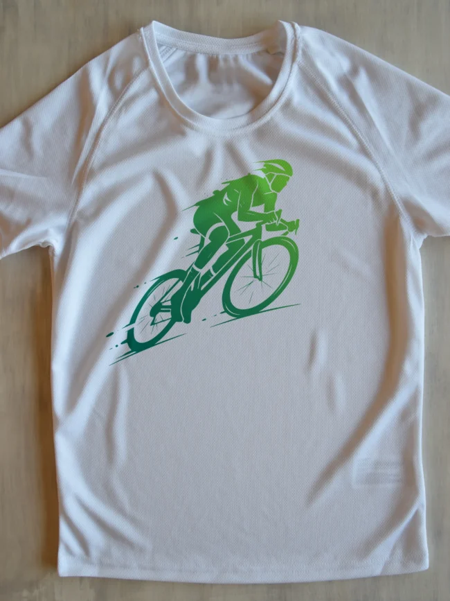 "Jalgrattur" kujundusega särk