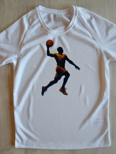 "korvpallur" kujundusega spordisärk