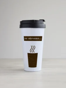 Kohvitops "no stresso" kujundusega, pruun Kohvitops "no stresso" kujundusega, pruun