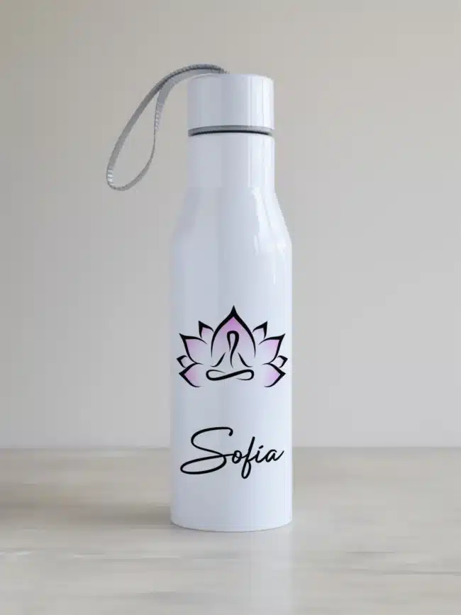 veepudel "lootos", nime või lühisõnumi võimalusega