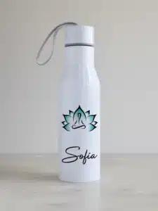 veepudel "lootos", nime või lühisõnumi võimalusega