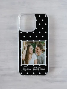 Must polkamuster oma pildi ja tekstiga