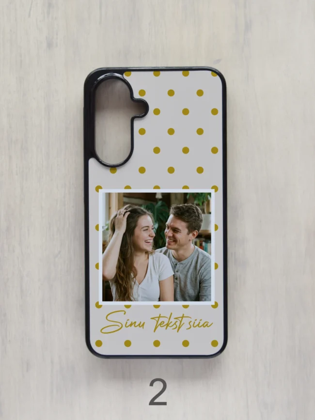 samsung galaxy kaaned oma pildiga, polka mustrivalik, teksti võimalusega