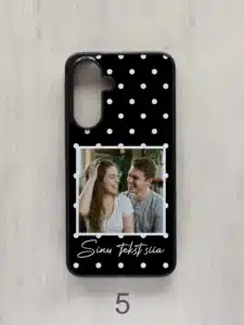 samsung galaxy kaaned oma pildiga, polka mustrivalik, teksti võimalusega