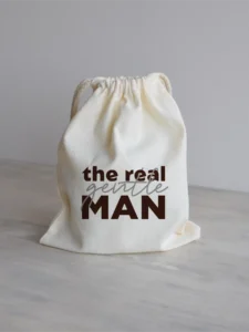 riidest-kinkekott-kruusile-the-real-gentleman Riidest kinkekott kruusile kirjaga "the real gentleman"