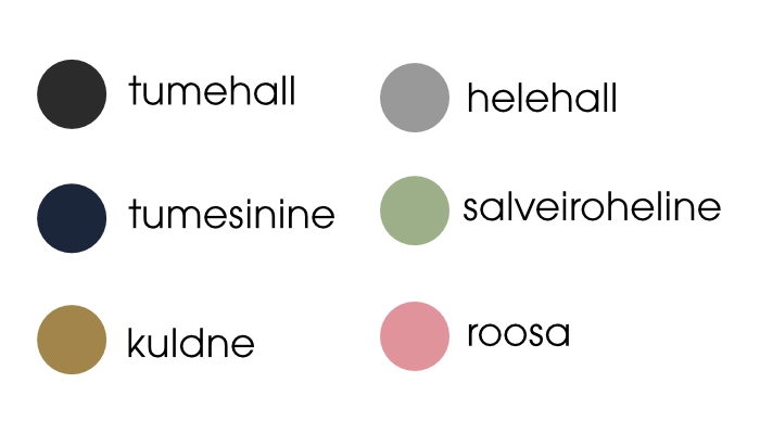nime värvi näidised