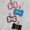 Kondikujuline koera nime ripats Koera nime ripatsid, kondikujulised, erinevad värvid