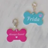 Dog name pendant with double-sided printing Koera nimeline personaliseeritud kahepoolne ripats