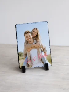 personaalne-fotokivi-paari-fotoga-ja-tekstiga-15x20-cm Personaalne fotokivi paari fotoga ja oma tekstiga 15 × 20 cm, vertikaalne